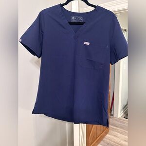 women's Navy Catarina - One-Pocket Scrub Top - L / Navy